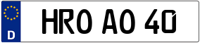 Trailer License Plate